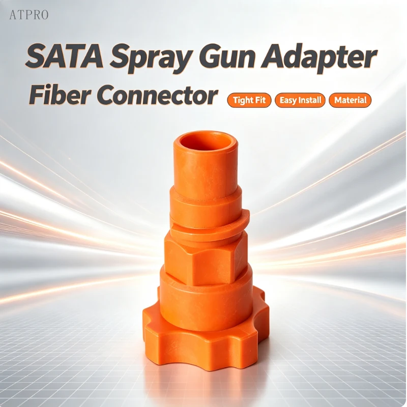 SATA Spray Gun Adapter Fiber Connector Plastic Fiber Material Easy Install Wash-free Gun Pot Accessories