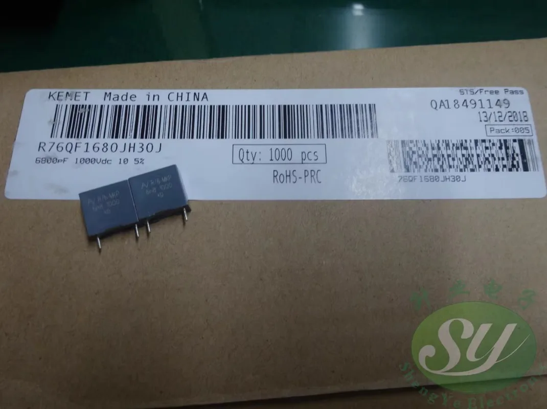 

20PCS AV R76 0.0068uf/1000V 6.8nf 6n8 6800pf 682 New film capacitor 10MM