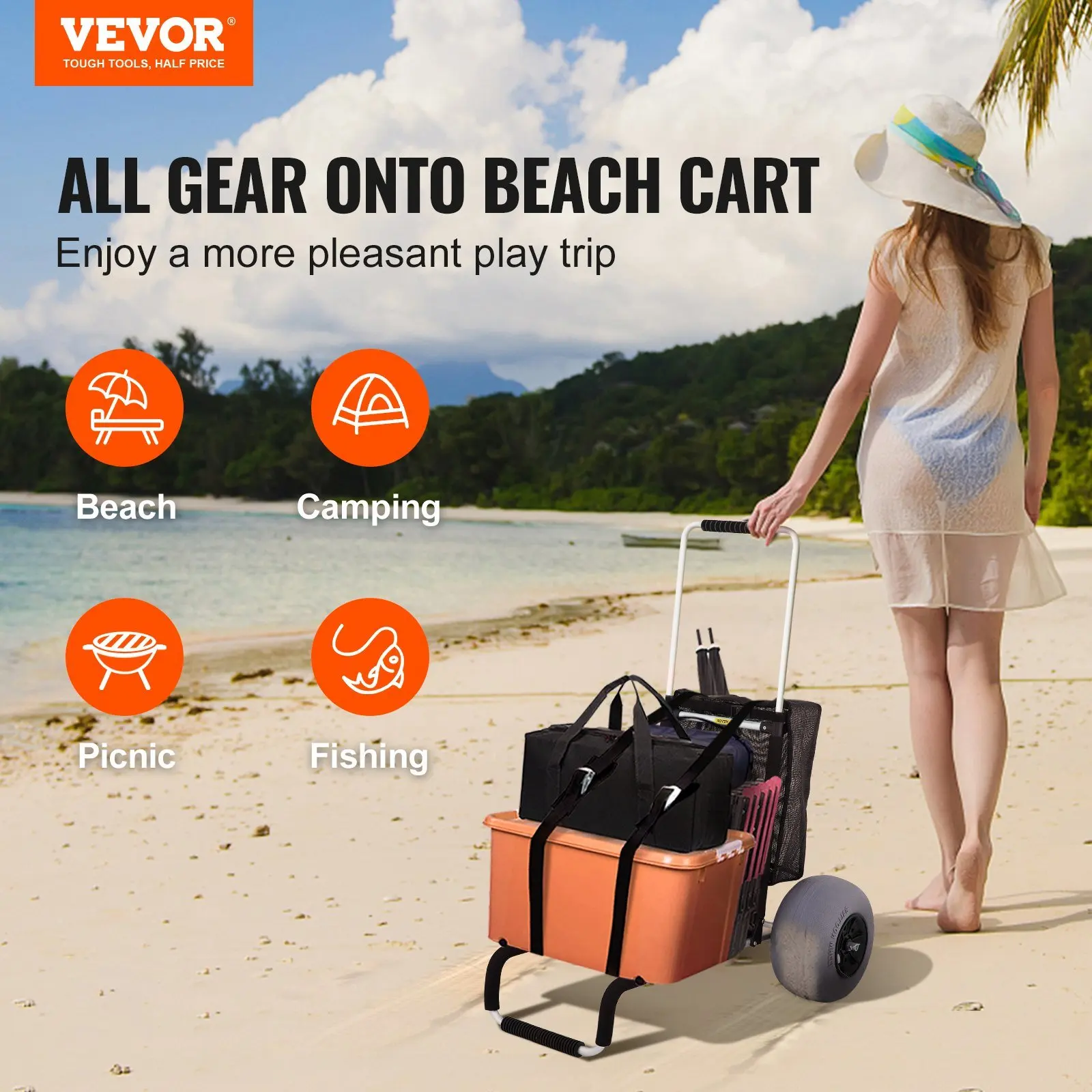 VEVOR Beach Carts for Sand, 23