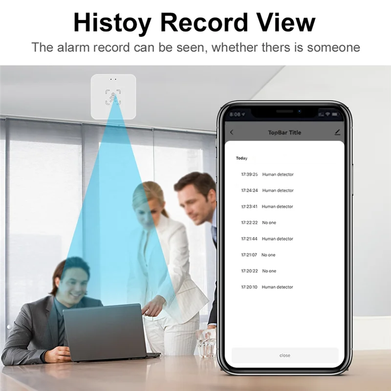 FULL-Tuya Human Presence Sensor 24G Human Presence มิลลิเมตร Wave Radar Sensor การตรวจจับแสง