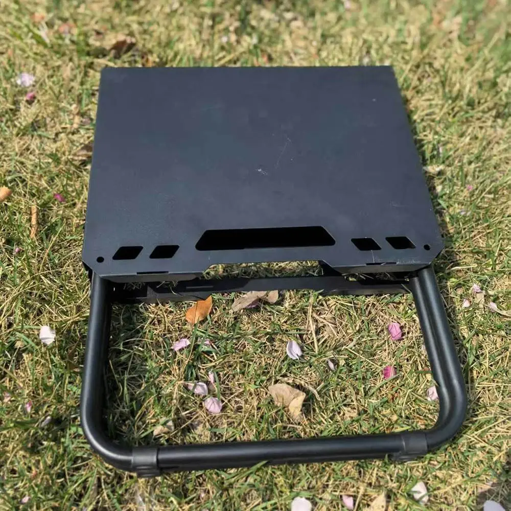 

Lightweight Camping Folding Table High Strength Wear Resistant Picnic Beach Table Sturdy Black Foldable Table Home