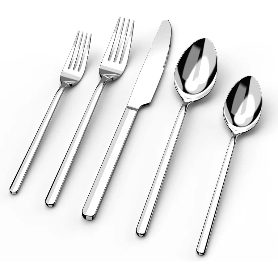 

20Piece Silverware Set Made of 18 10 Stainless Steel with Mirror Polished Finish Dishwasher Safe Cutlery Set for 4 People Ideal