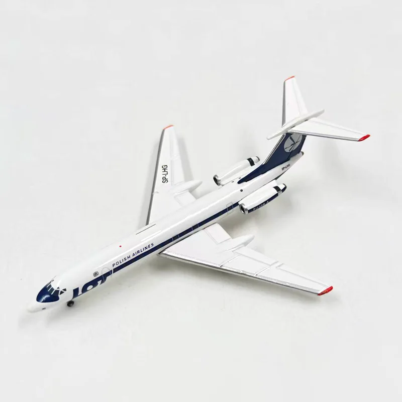 Herpa Diecast Alloy 1:500 Scale LOT Tupolev Tu-134A Airplane Model For Display Collections