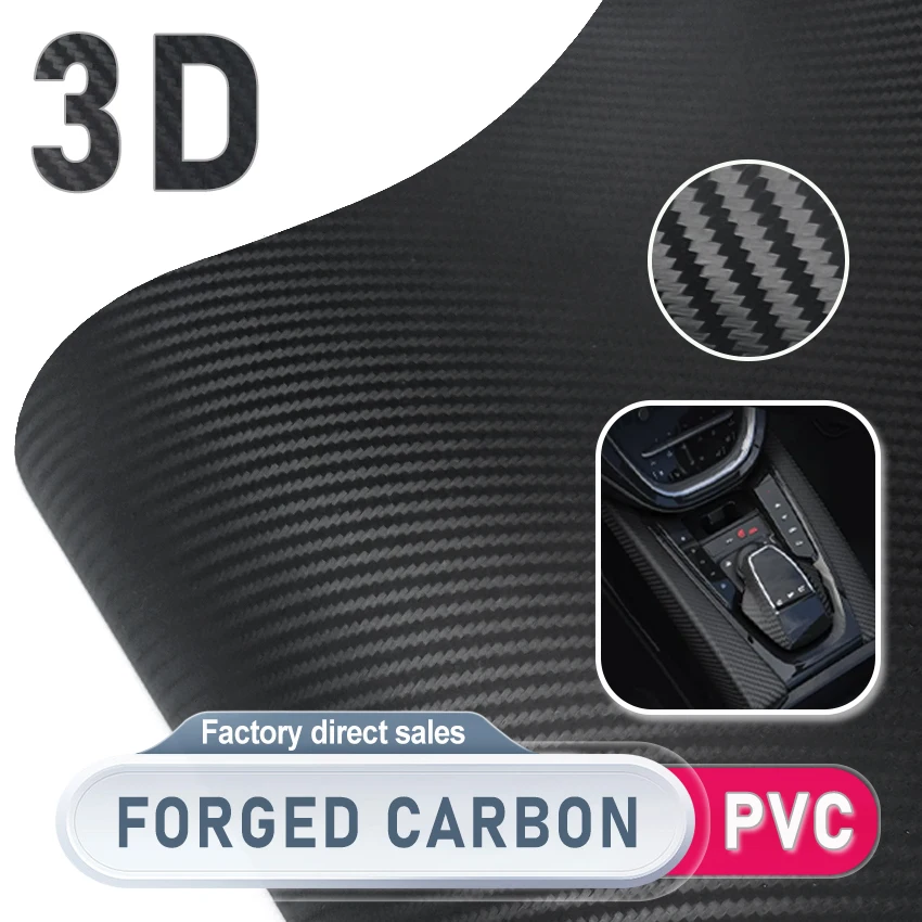 

3D carbon fiber car foil Wrap Car Film Covering Black Auto PVC For Audi A4 B8 Vinyl For Motorcycle Car Accessories