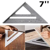 Professional Aluminum Alloy For Building Framing Tools Gauges Measuring Ruler Measuring Tool Angle Protractor Triangle Ruler