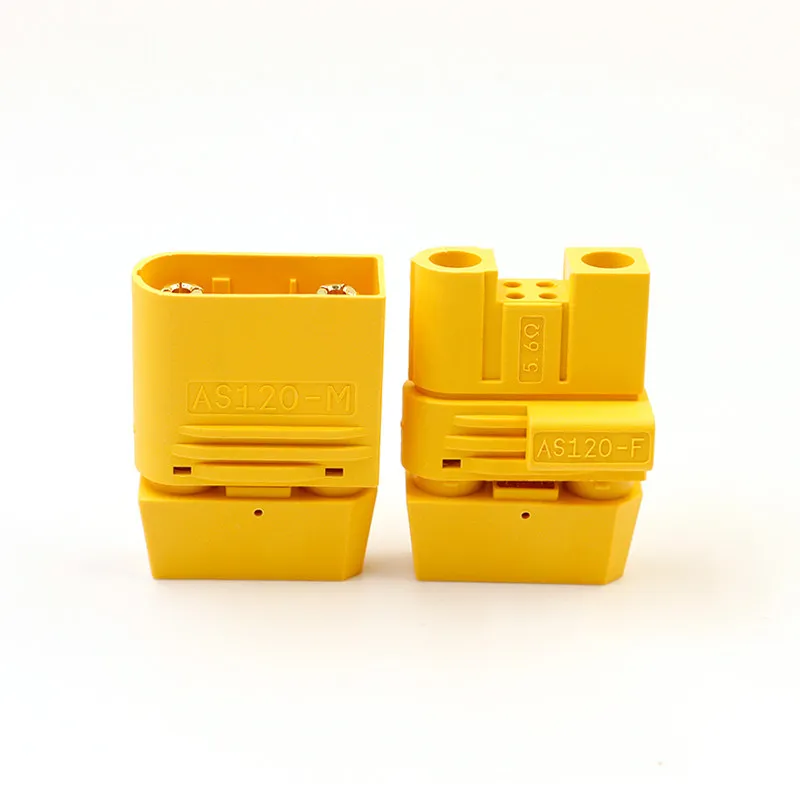 Amass AS AS120 DC500V 60A-120A Female/Male Brass Gold Connectors Plug Signal Pin For RC Lipo ESC Motor FPV Drone Multirotor DIY