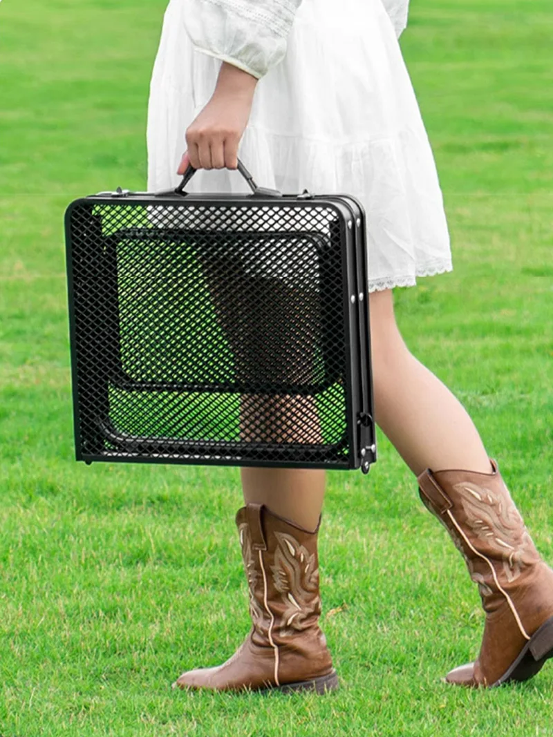 Lohascamping Camping Home Mesh Folding MDF Table lightweight Folding Backpacking auxiliary mini side portable table dining table