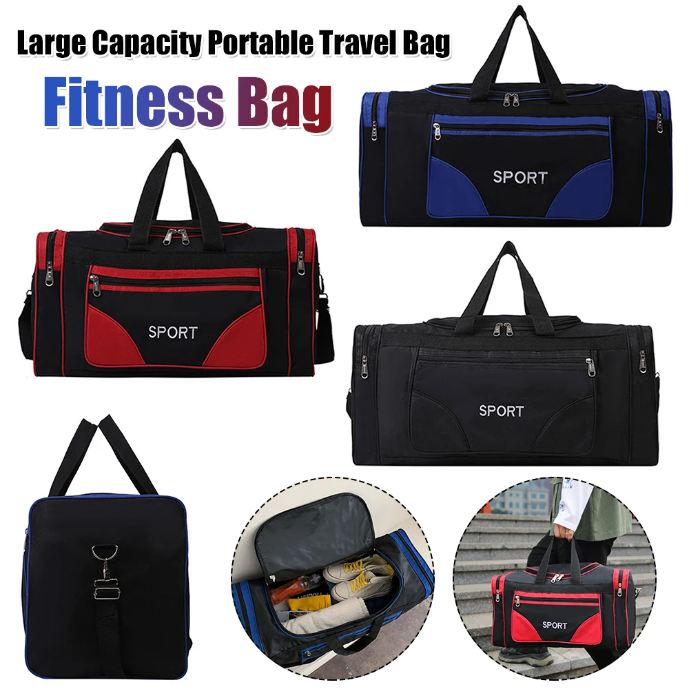 

Oxford Fitness Bag Large Capacity Yoga Sports Backpack Waterproof Multifunctional Adjustable Shoulder Strap for Outdoor Football
