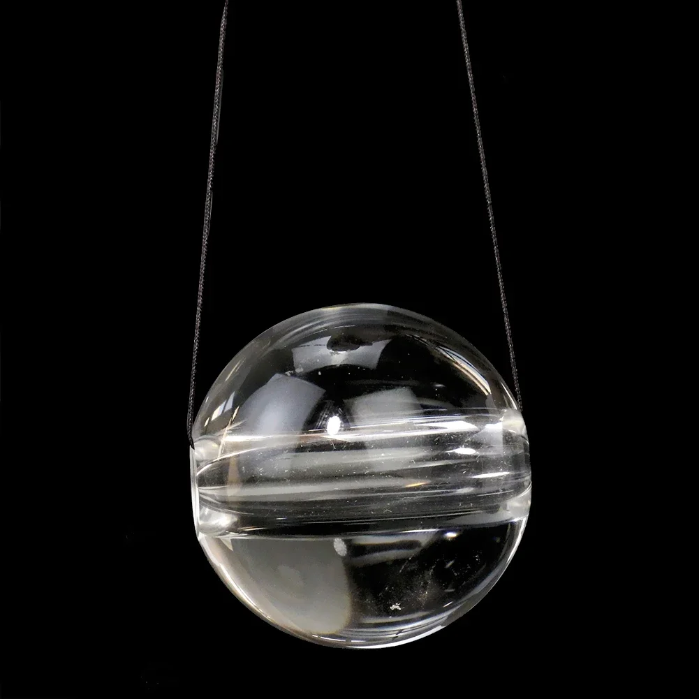 60MM Clear Through Holes sfera di cristallo prisma sfaccettato globo sferico arcobaleno Sun Catcher lampadario a soffitto parti di illuminazione