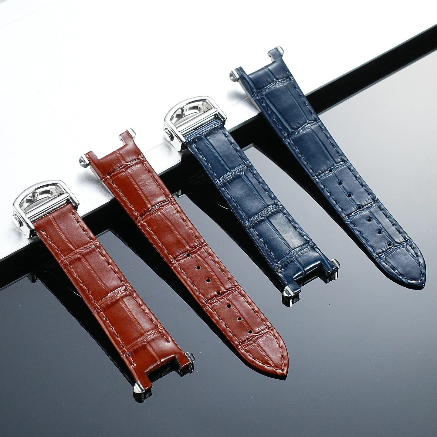 Abrasion Resistant Anti-aging FKM Rubber Watch Strap 20mm 22mm 24mm for Rolex Panerai Seiko Mido Casio Sport Wrist Band