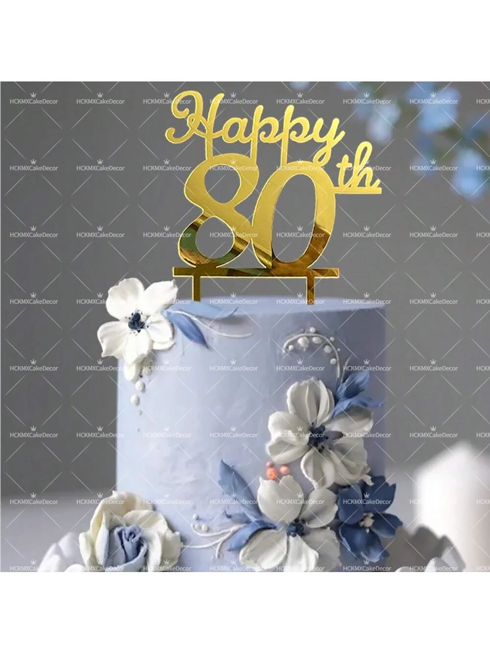 3er-/6er-Set Happy 18., 21., 30., 40., 50., 60., 70., 80. Geburtstag Tortenaufsatz Nummer Alter Kuchendekoration für Geburtstagsfeier – Detail 4