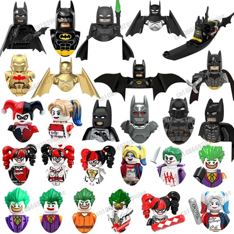 Super Hero Clown Poison Ivy Batman Harley Quinn Catwoman Robin Bricks Cartoon Character building block Birthday Present