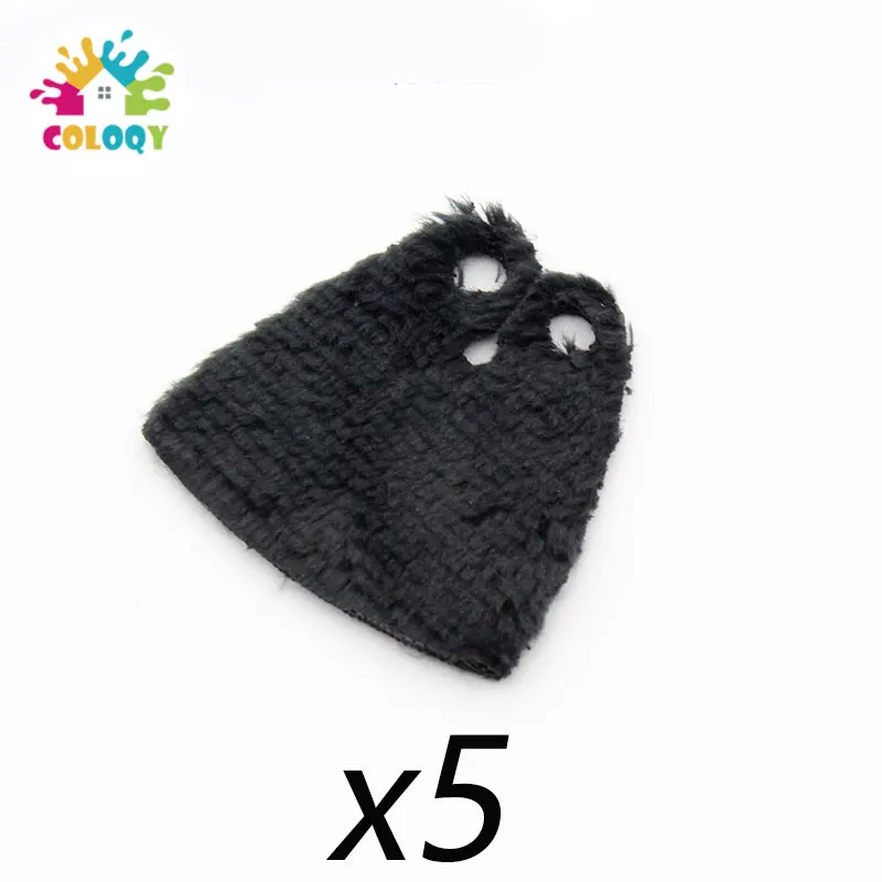 MOC 빌딩 블록 피규어 액세서리 착용 작은 입자 느슨한 조각 플러시 망토 인조 모피 코트 망토 전투 가운