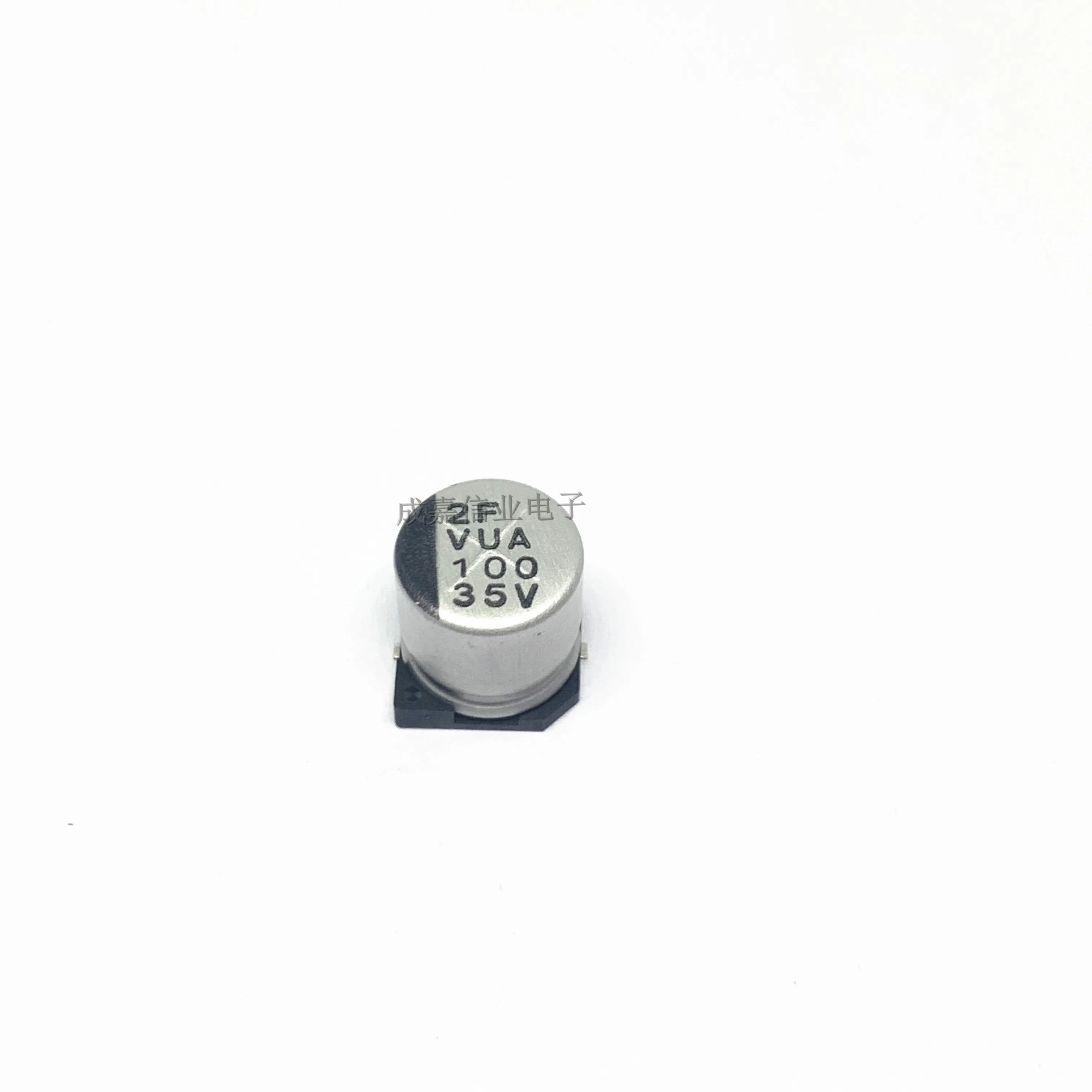 10pcs/Lot VUA101M1VTR-1010 Aluminum Electrolytic Capacitors - SMD 35 Volts 100uF 20% 10x10 VUA101M1VTR