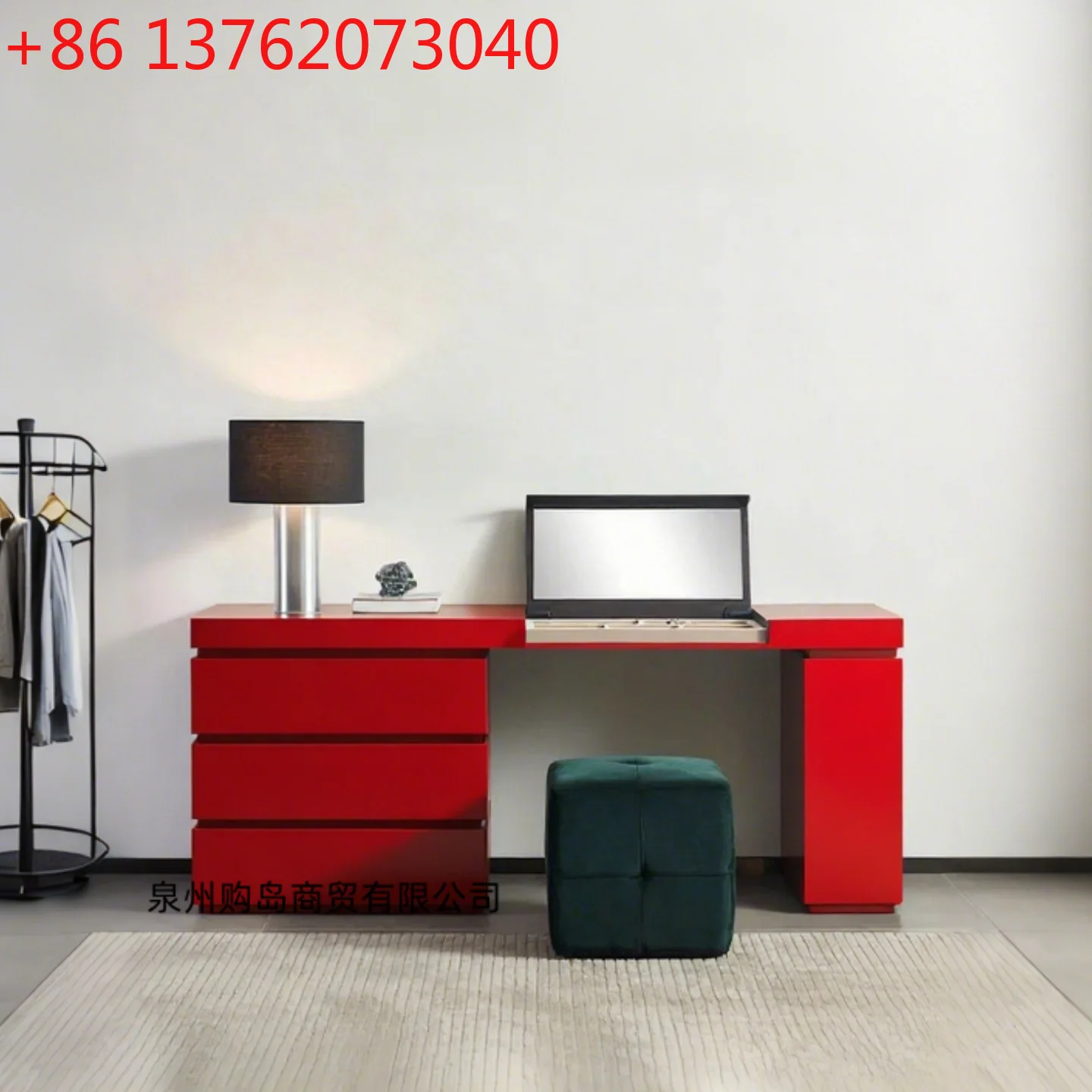 

Lacquered dresser table modern minimalist flip mirror dressing table
