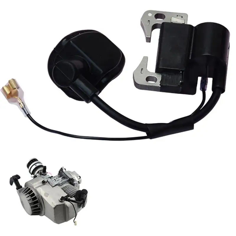 

1Pcs Mini Quad Pocket Dirt Bike ATV 2-Stroke Engine Parts Performance Black Ignition Coil For 43cc 47cc 49cc