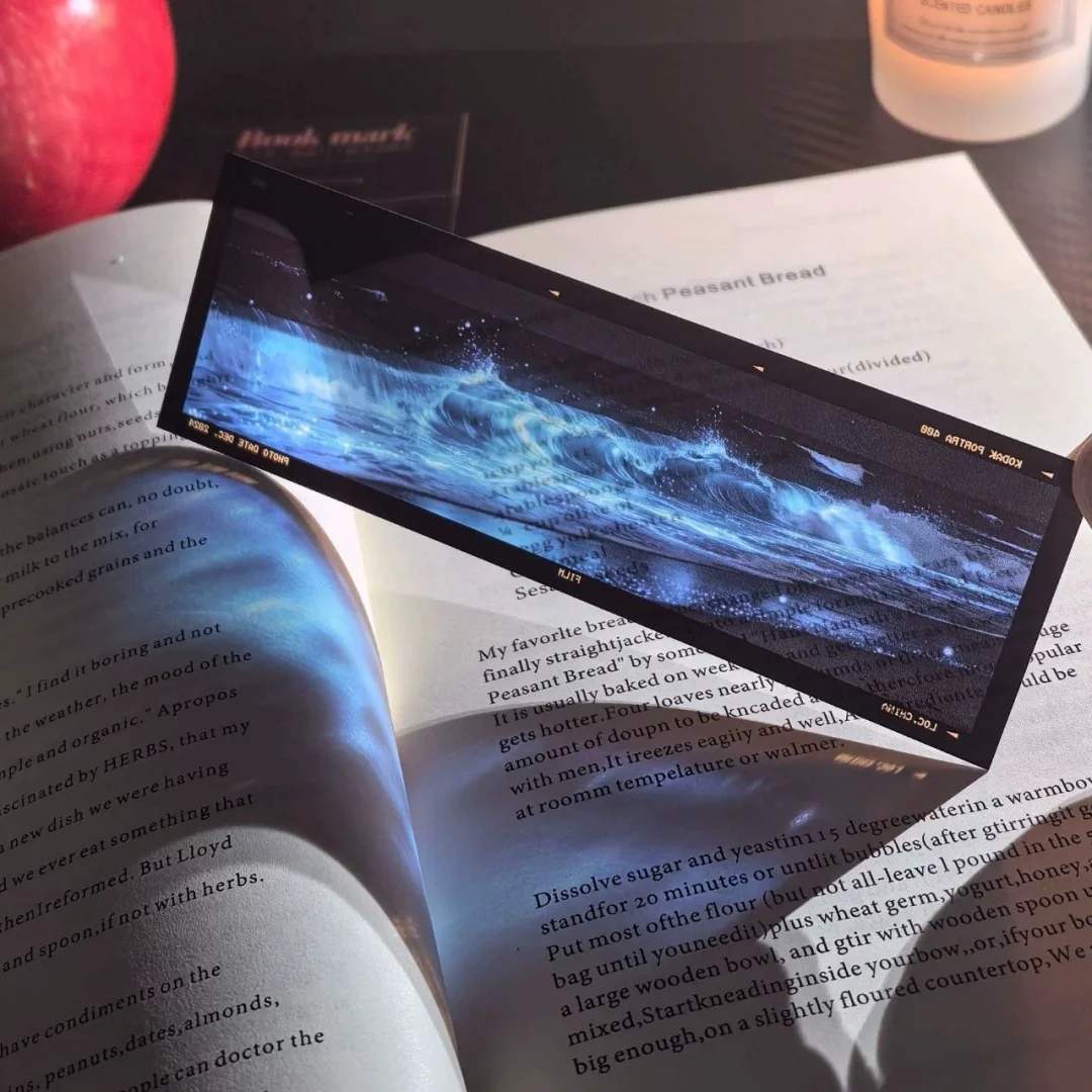 Translucent Acrylic Bookmark, Film Aesthetic Forest Scenery Reading Marker, Romantic Vintage Book Accessory for Book Lovers