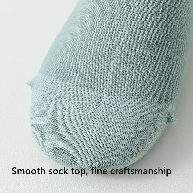 5 Paar Herren-Baumwollsocken, kurz, hochwertig, neu, lässig, atmungsaktiv, antibakteriell, Herren-Knöchelsocken, schwarz-weiß, Business-Socken – Detail 7