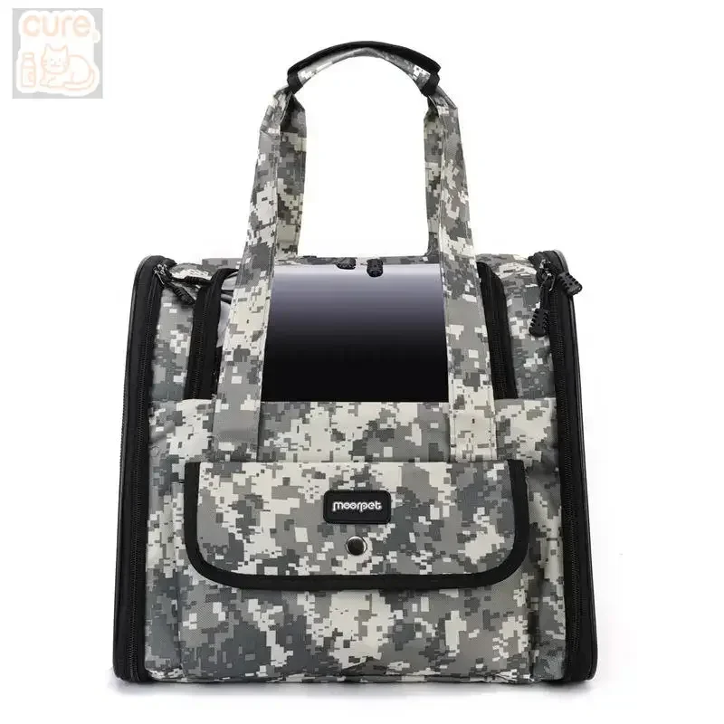 

Cat bag Pet bag Breathable comfortable camouflage portable folding large capacity cat outdoor nest