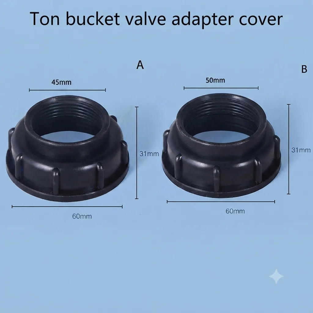 Water Tank Valve Replacement Adapter Blue Durable IBC Water Tank Connector Thread Garden Hose Connector for IBC Tank Accessories