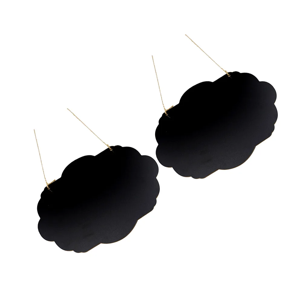

Mini Chalkboard Signs Wooden DIY Small Blackboard Pendant Notes Boards The Hanging