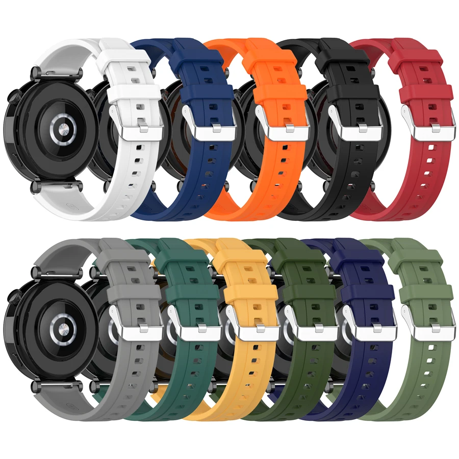 

22mm 18mm Silicone Strap For Huawei Watch GT4 5 6 41mm 46mm Sport Band For Huawei Watch GT4 GT5 GT6 41mm/46mm Bracelet Watchband