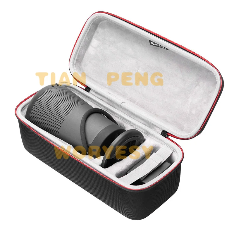 WYORESY premium hard EVA storage box for BOSE SOUNDLINK REVOLVE+ speaker resists pressure and external impact