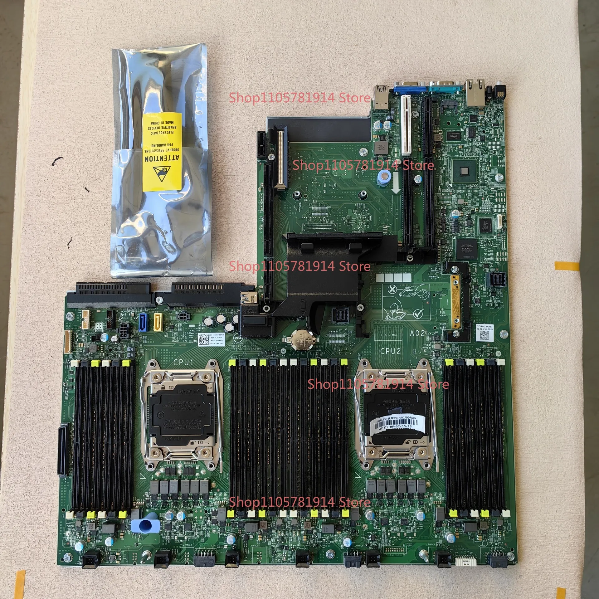 For Dell Dell New Server Main Board 4N3DF Original Box, Dual CPU Slots Complete