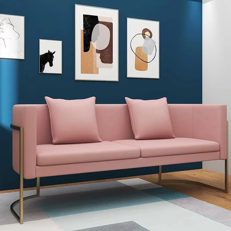 U-shaped fabric furniture set - simple modern light luxury style corner sofa
