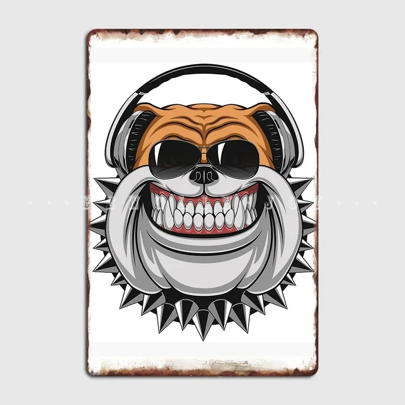 Bulldogs Beat Metal Plaque Poster Vintage Painting Décor Wall Wall Cave Tin Sign Posters