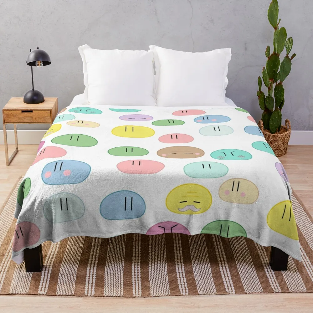 

Dango Daikazoku - The Big Dango Family Throw Blanket Decorative Sofa Blankets Anti-Pilling Flannel