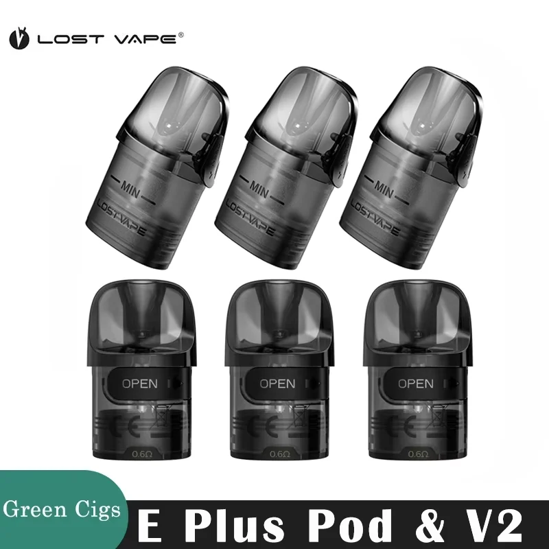 Lost Vape E Plus Pod 3 V2 Top Fill 0. 3/0.6/0.8ohm MTL/RDL Thelema Elite 40/Centaurus E40 Max Vape pod system - related product image