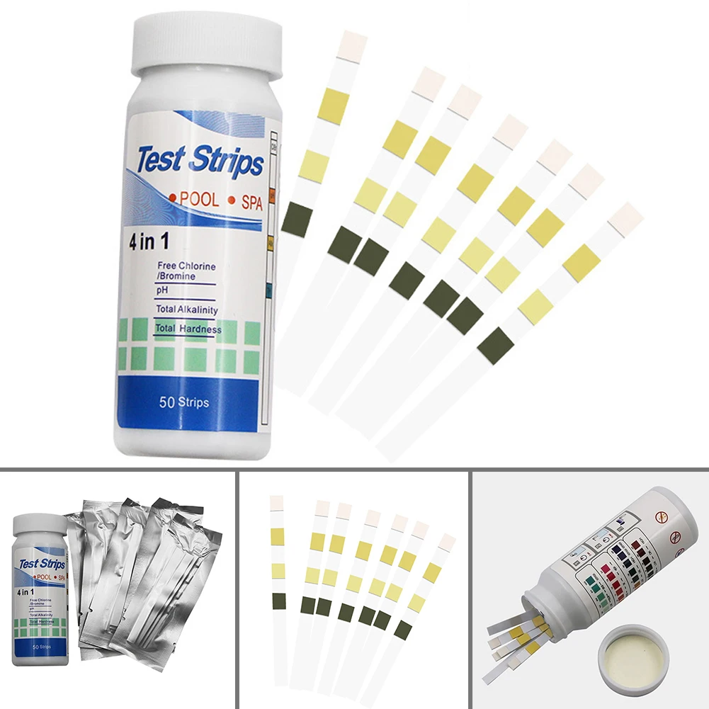 Ph Test Paper 50 PH Monitors Paper Accurate Readings Chlorine And Alkalinity Easy To Follow Instructions Brand New