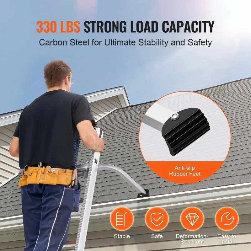 Ladder Stabilizer Extended Ladder Support Heavy‑Duty Wing‑Span Wall Ladder Accessory for Roof Gutter Safety Repair Hardware