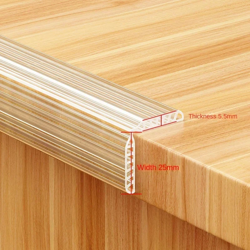 Children's Hollow Anti-collision Strip PVC Transparent Soft Baby Table Edge Wall Corner Glass Coffee Table Edge Protection