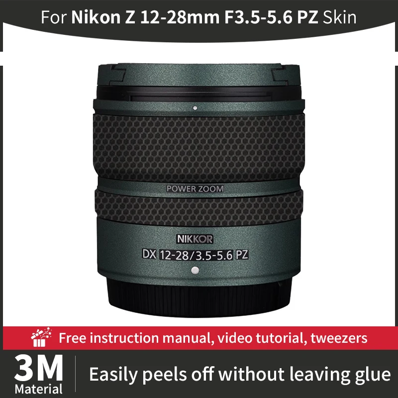 For Nikon 12 28mm Skin Nikon Z DX 12-28mm F3.5-5.6 PZ Lens Skin Anti-scratch Camera Lens Sticker protective film