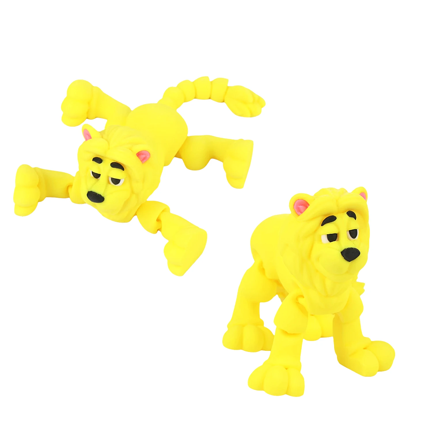 

3D-печатная модель льва, креативная миниатюрная фигурка животного, современное властное украшение для дома и офиса