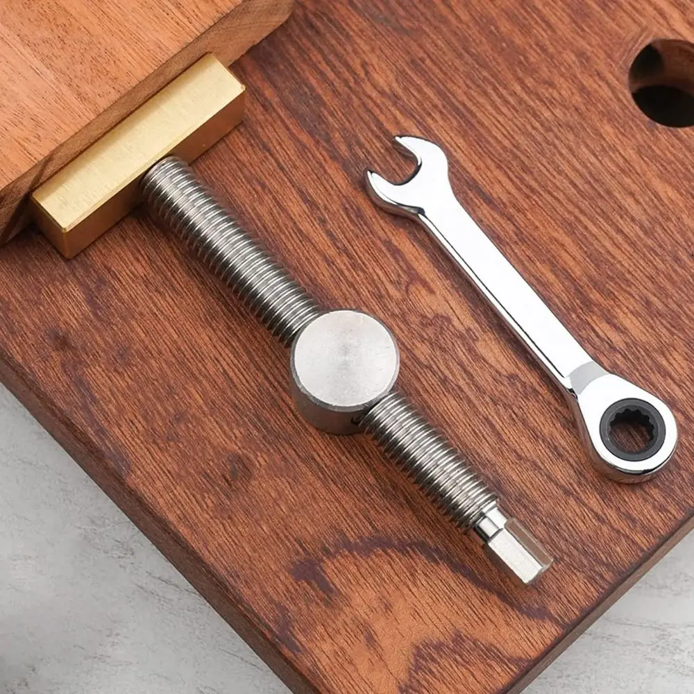 Brass Material Woodworking Bench Dog Adjustable Quick Fixture Brake Inserts Clamping Too Durable Brass Fixture Vise