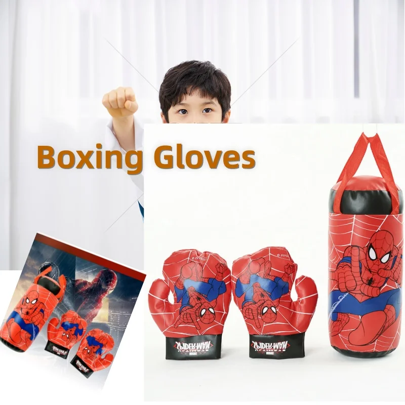 Zestaw rękawic bokserskich dla dzieci Halloween Nowe Anime Spider-Man Rękawice dla dzieci z nadrukiem kreskówkowym Prezent urodzinowy dla chłopca i dziewczynki