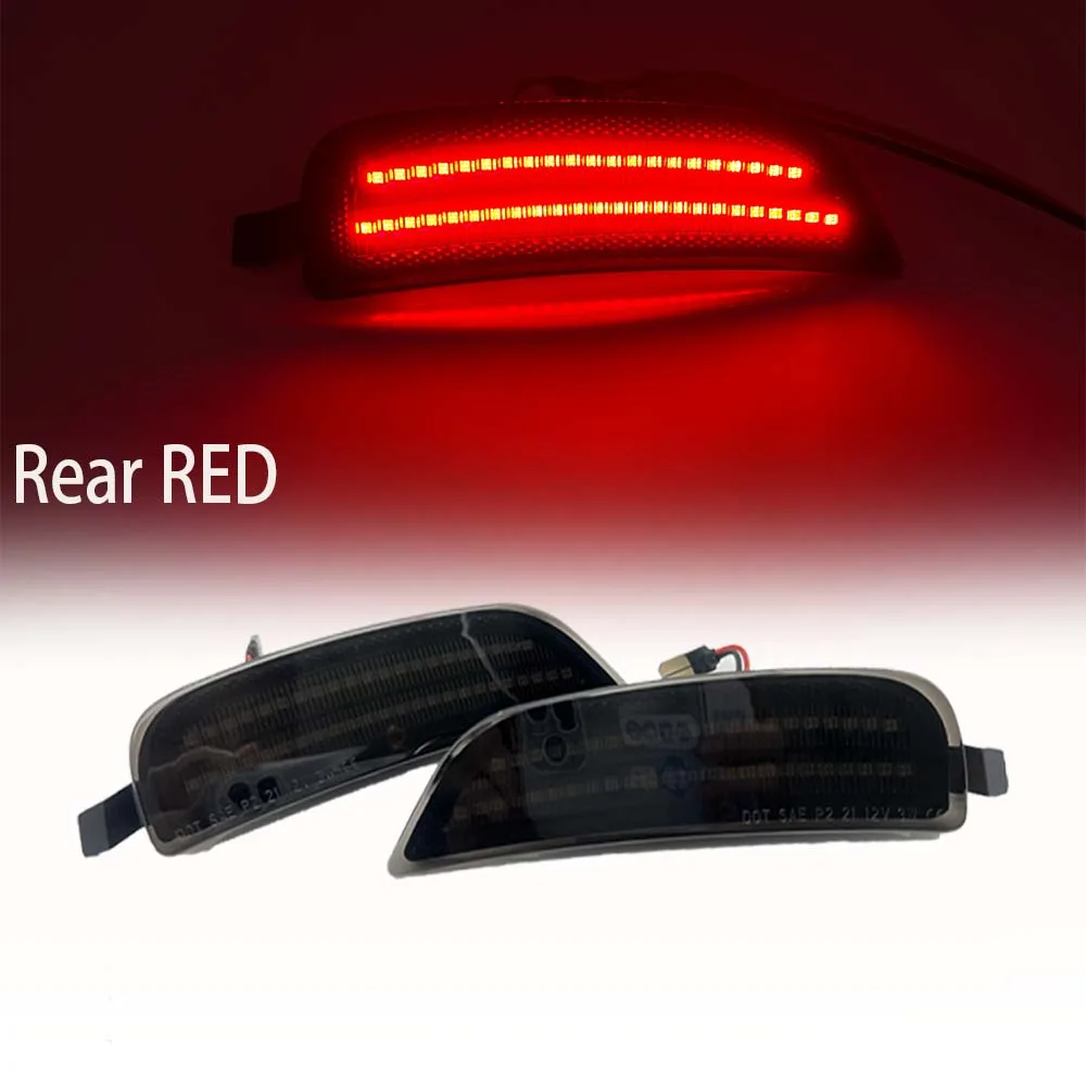 Red or Amber LED Side Marker Bumper Corner Turn Signal Light For 2016-2021 Mazda Miata MX5 ND Canbus Reflector Light LED