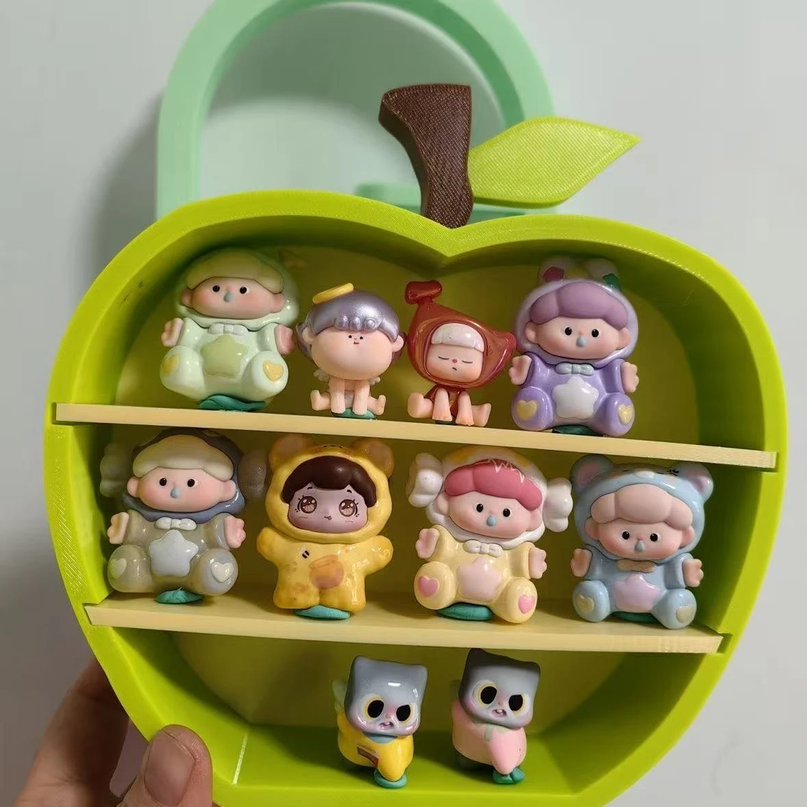 Koreanisches INS Apple Mehrschichtiges Cartoon-Figuren-Displayregal 3D-Gedrucktes Desktop-Aufbewahrungsregal Neues Aufbewahrungsregal Dekoration Niedliches Geschenk – Detail 5