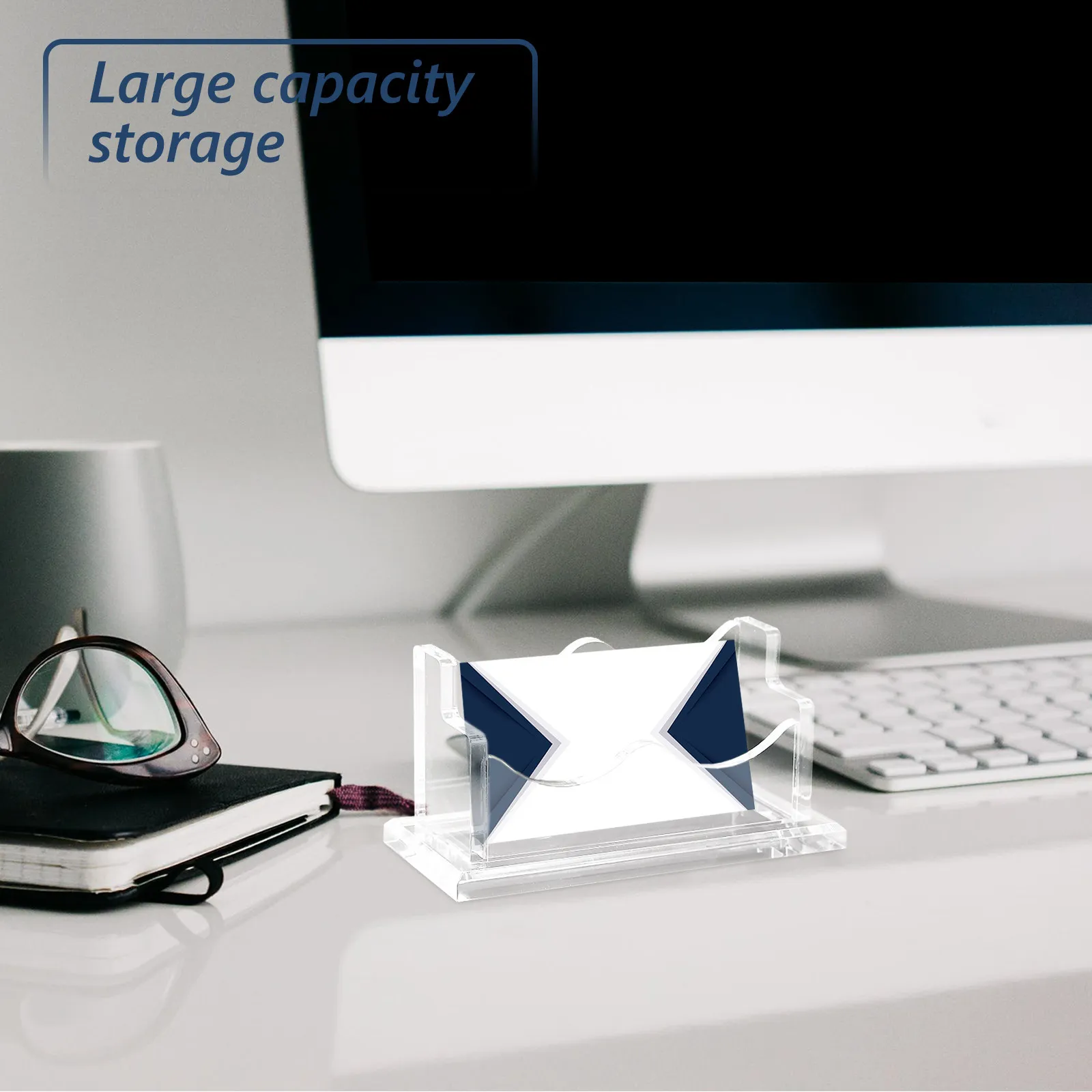 

Держатель для визитных карточек, акриловая подставка для хранения карт, настольный органайзер для визиток, для офиса, дома, профессионального использования