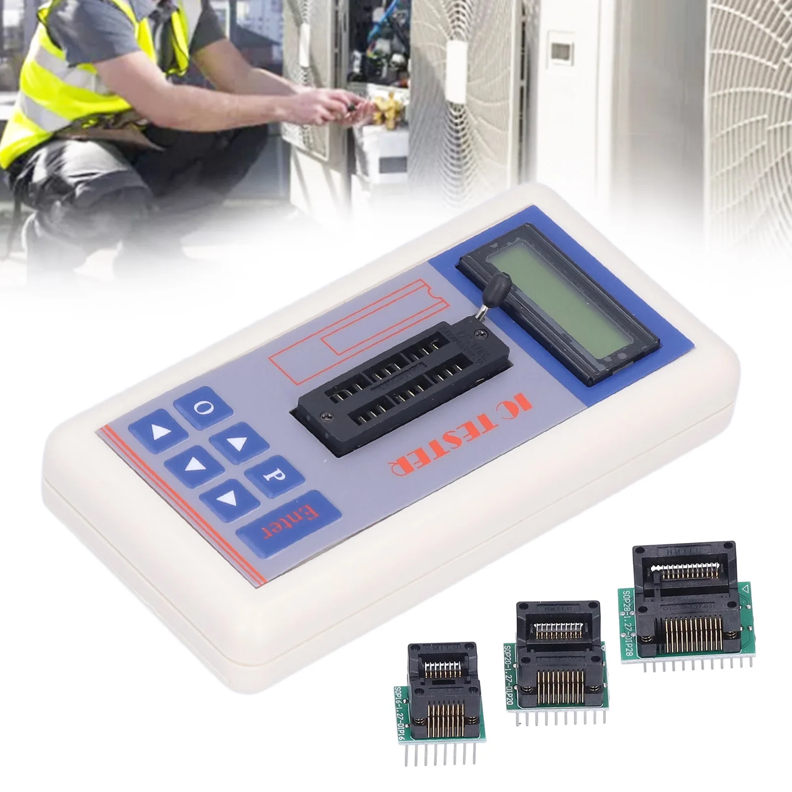 TSH‑06F Integrated Circuit Tester IC Transistor Meter with 5V 3.3V AUTO Modes for Microelectronics Engineers