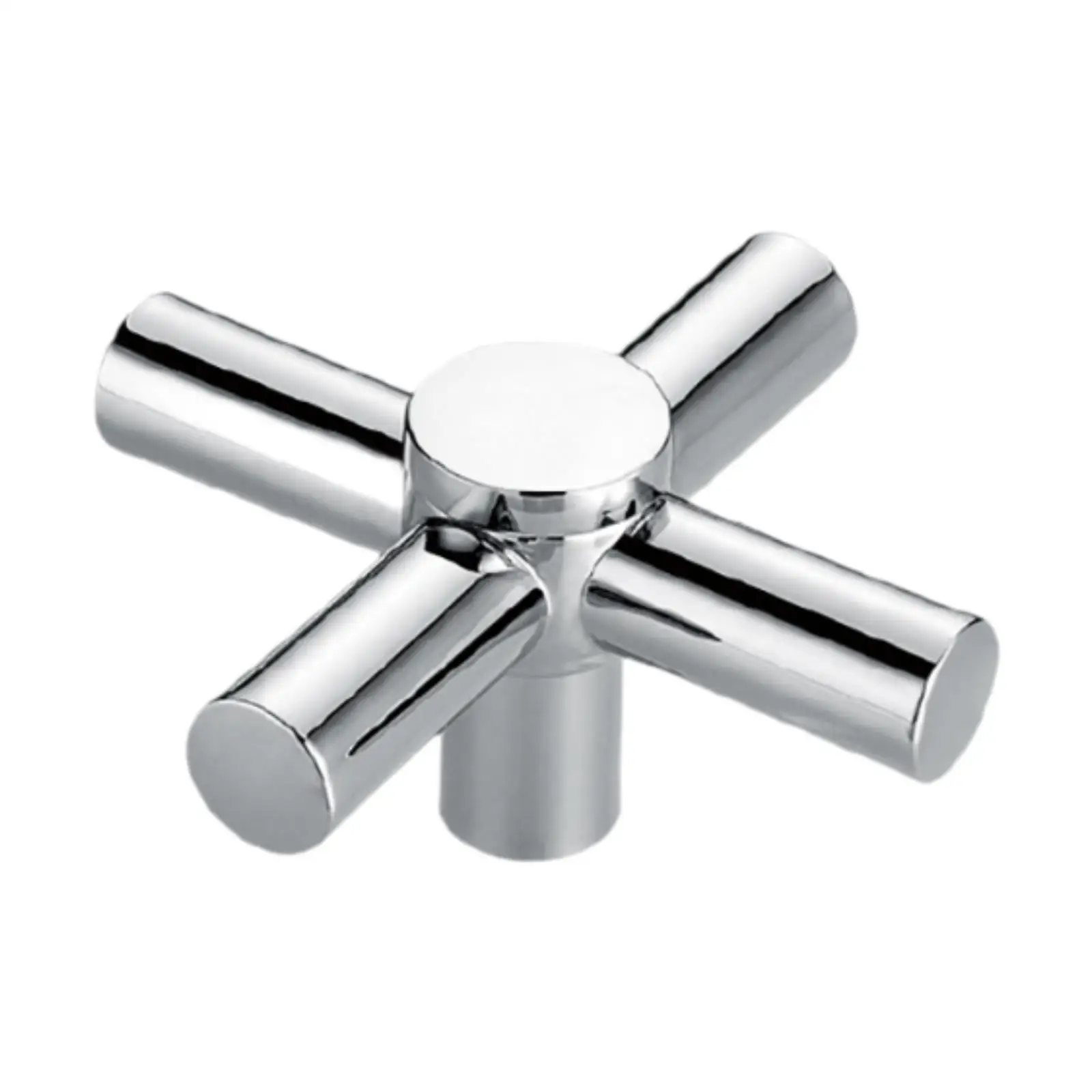 Faucet Handle Cross Arm Tap Handle Zinc Alloy Faucet Knob for Bathroom Sink Kitchen