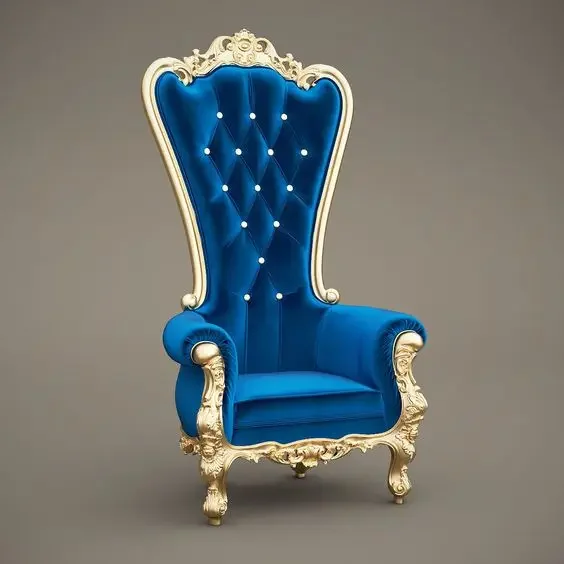 

Royal Party High Back King's Throne Chair