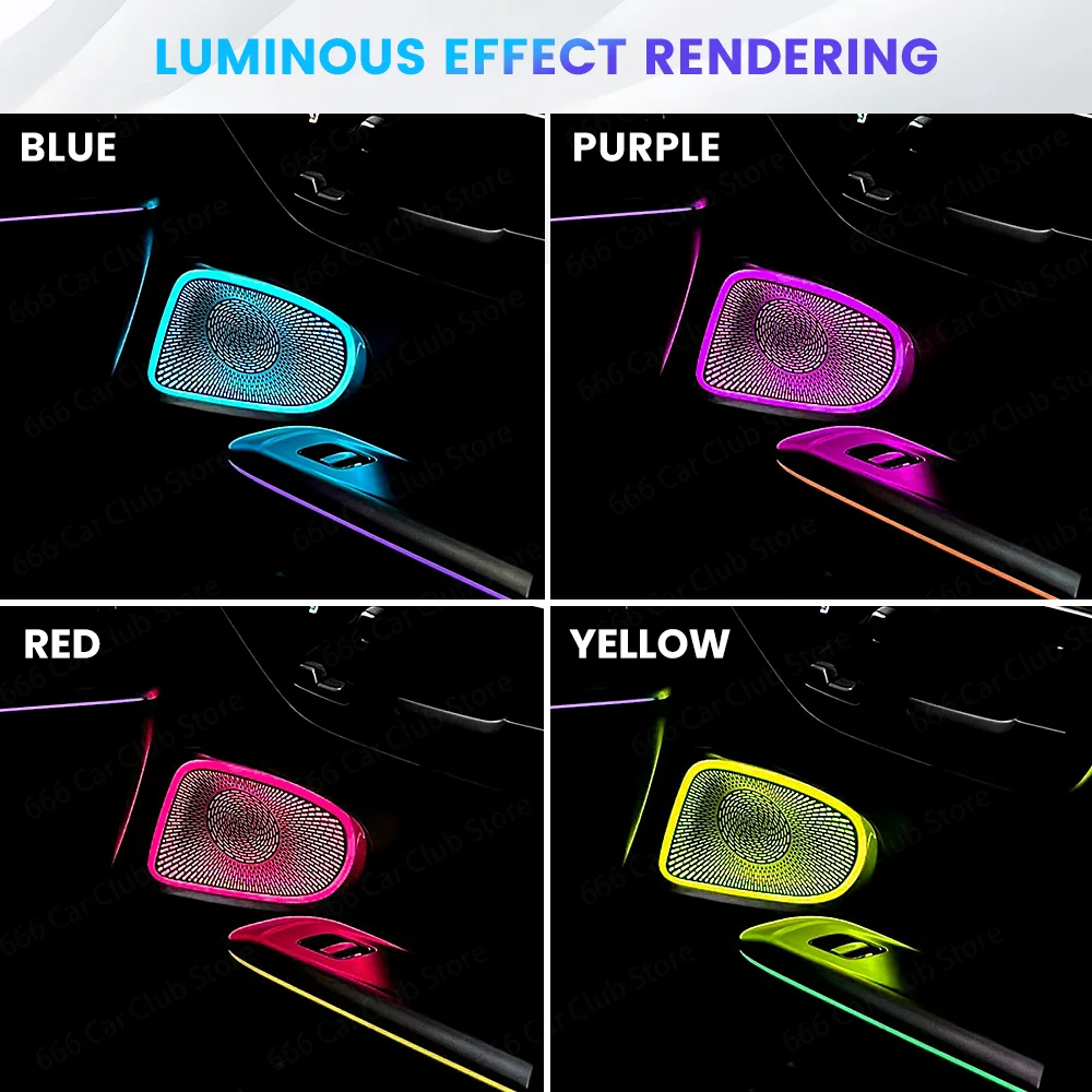 

Original 64 Color LED Cover Ambient Light For Mercedes Benz W236 CLE Car Interior Door Illuminated Speaker Cover