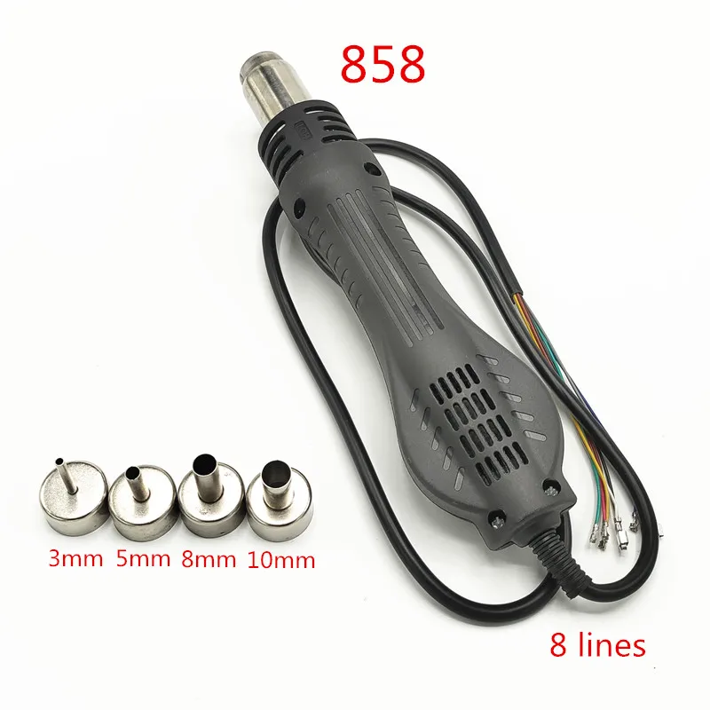 Domestic high-quality 858D 8586 2008 898D hot air gun universal handle 8-wire plug 858A handle