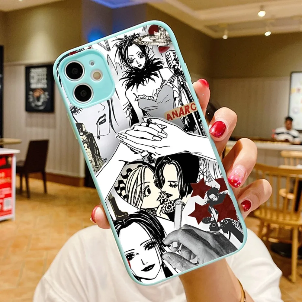 Coque de téléphone translucide Anime Nana Osaki, coque pour iPhone 14 11 12 13 Mini Pro Max 8 7 Plus X Poly XS MAX 256