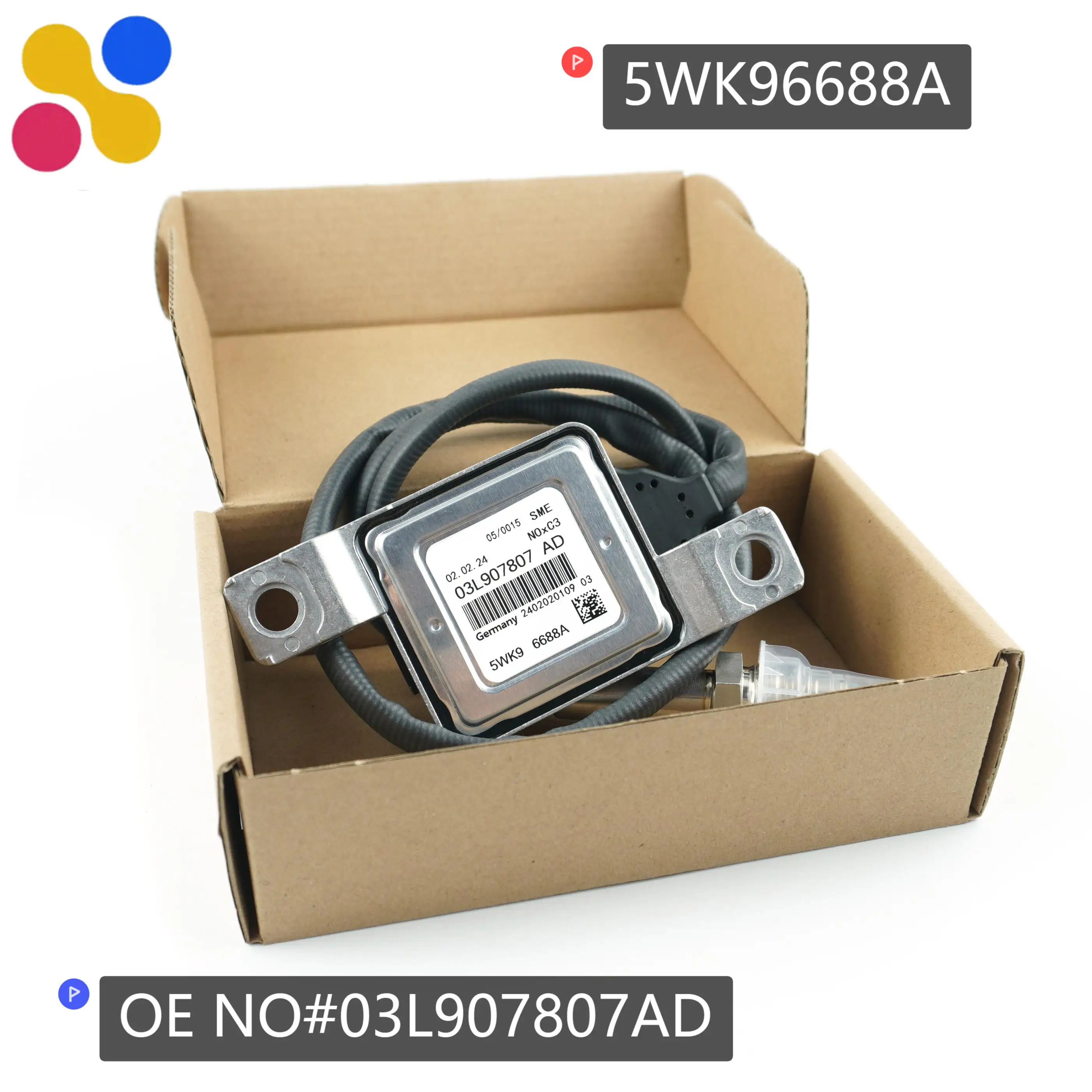 

5WK96688A 03L907807AD 5WK9 6688A NOx Sensor New Nitrogen Oxygen Sensor for VW Passat for Audi A4 Allroad Quattro Truck Parts