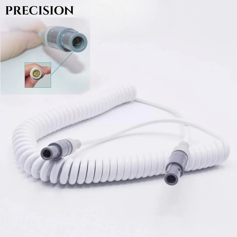 Dental Dental Endoscope Connection Wire Spring Helix 2 Ends 6-pin Plug 6-hole Endoscope Handle Dentist Seat Attachment